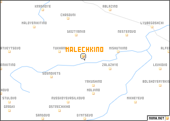 map of Malechkino