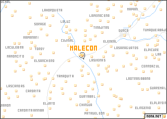 map of Malecón