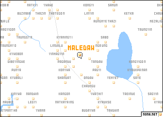 map of Malèdaw