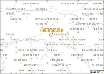 map of Malegoude