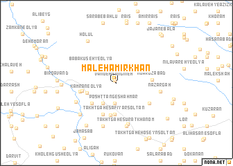 map of Maleh Amīrkhān