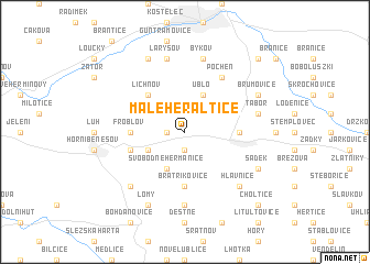 map of Malé Heraltice