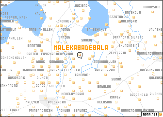 map of Malekābād-e Bālā