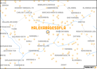 map of Malekābād-e Soflá