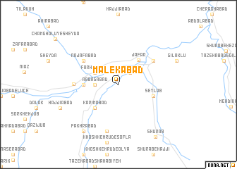 map of Malekābād