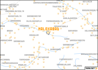 map of Malekābād