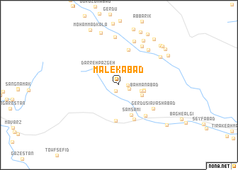 map of Mālekābād