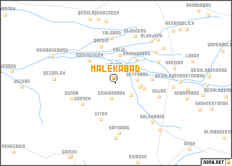 map of Malekābād