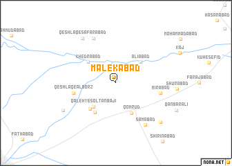 map of Malekābād