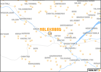 map of Malekābād