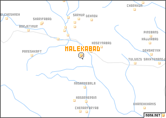map of Malekābād