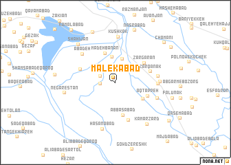 map of Malekābād