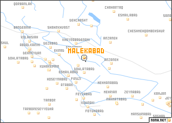 map of Malekābād