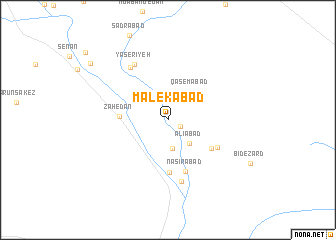 map of Malekābād