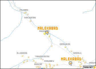 map of Malekābād