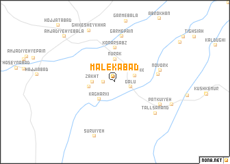 map of Malekābād