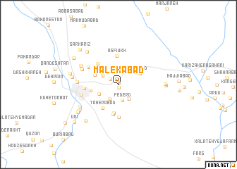 map of Malekābād