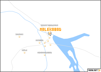 map of Malekābād