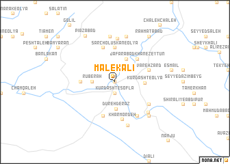 map of Malek ‘Alī