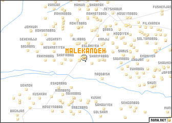 map of Malekandeh