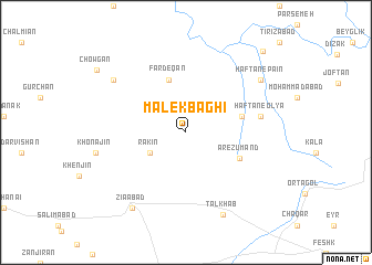 map of Malek Bāghī