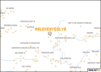 map of Malekeh-ye ‘Olyā