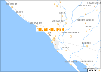 map of Māl-e Khalīfeh