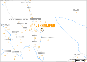 map of Māl-e Khalīfeh