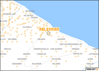 map of Malek Mīān