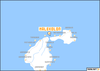 map of Malekolon