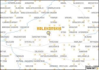 map of Małe Końskie