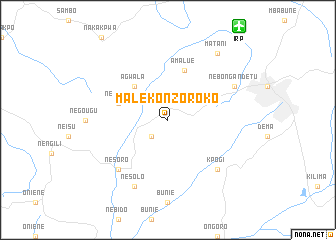 map of Maleko-Nzoroko