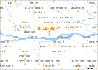 map of Malé Kosihy