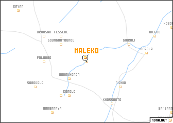 map of Maléko