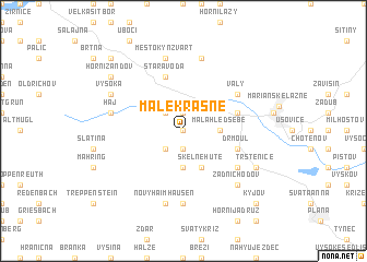 map of Malé Krásné