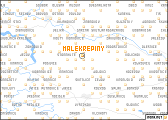 map of Malé Křepiny