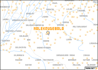 map of Malek Rūd-e Bālā