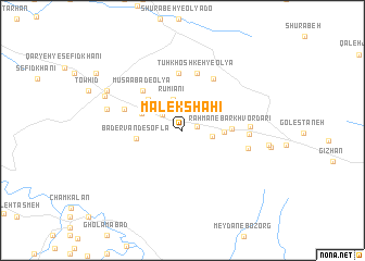 map of Malekshāhī