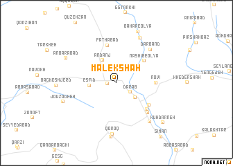 map of Malekshāh