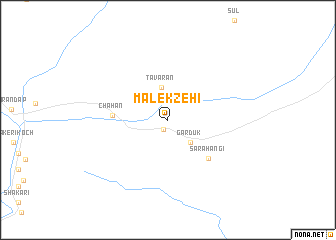 map of Malek Zehī