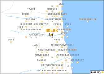 map of Malek