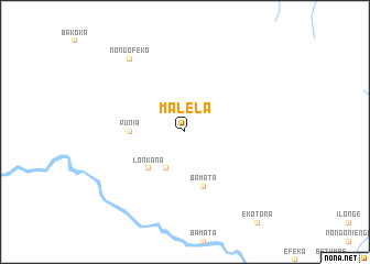 map of Malela