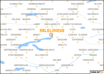 map of Małe Liniewo