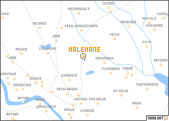 map of Malemane