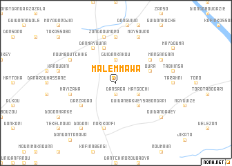 map of Malem Mawa