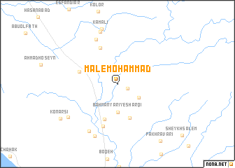 map of Māl-e Moḩammad