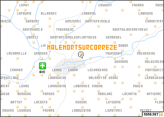 map of Malemort-sur-Corrèze