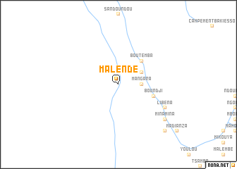 map of Malendé