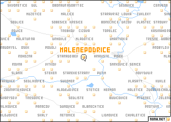 map of Malé Nepodřice