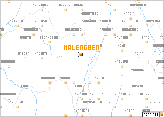 map of Malengben